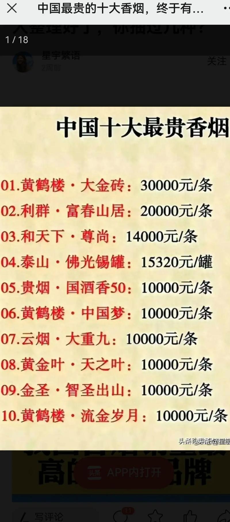 揭秘中国最高端香烟排行，品味非凡，奢华尽享